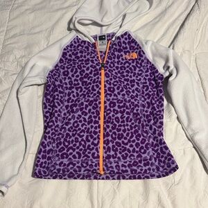 The North Face Purple and White Kids Jacket